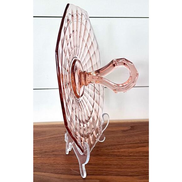 Center Handle Tray Block Optic Pink by Anchor Hocking 10.5" Replacement - Picture 4 of 11